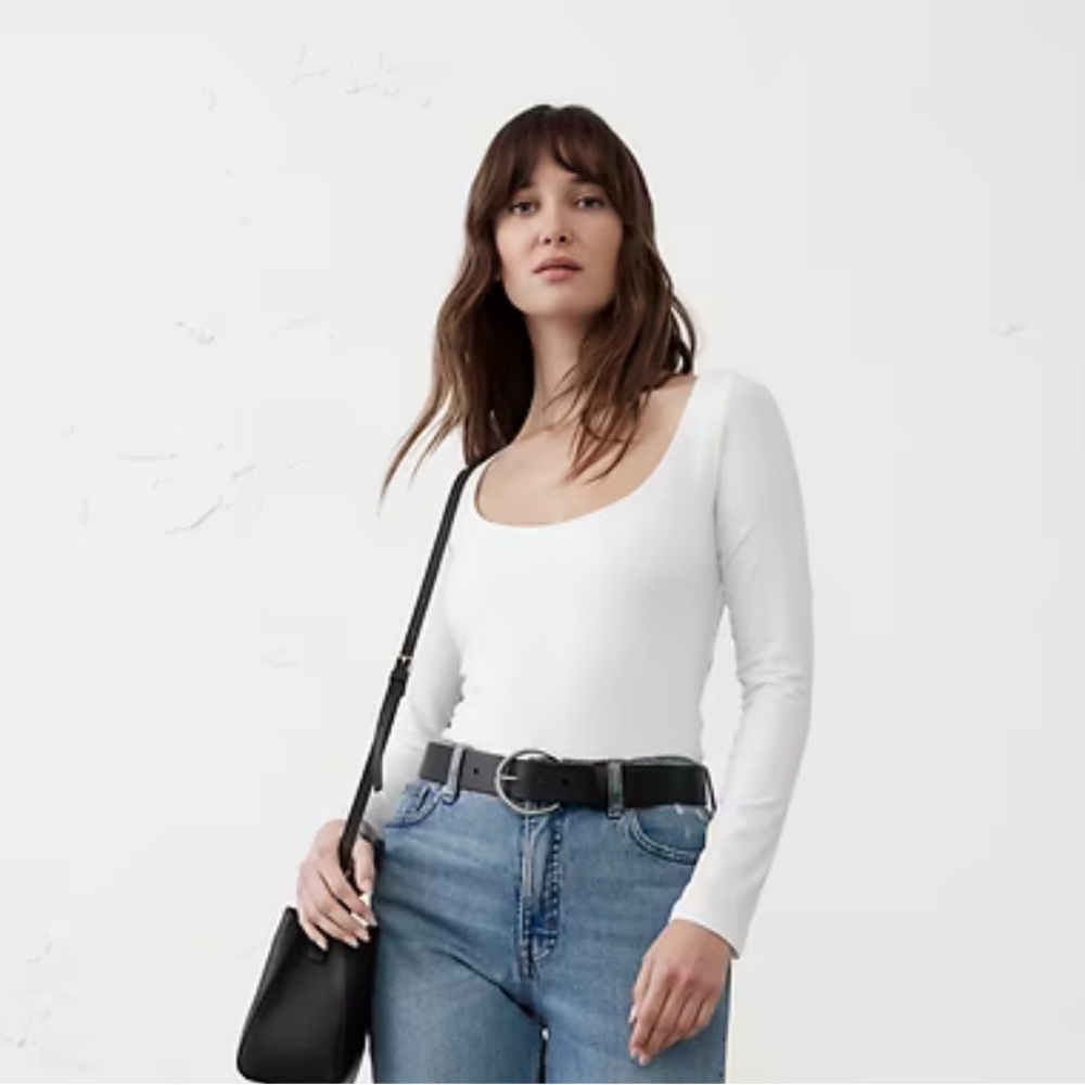 Banana republic | SOFT STRETCH SCOOP-NECK T-SHIRT long sleeve